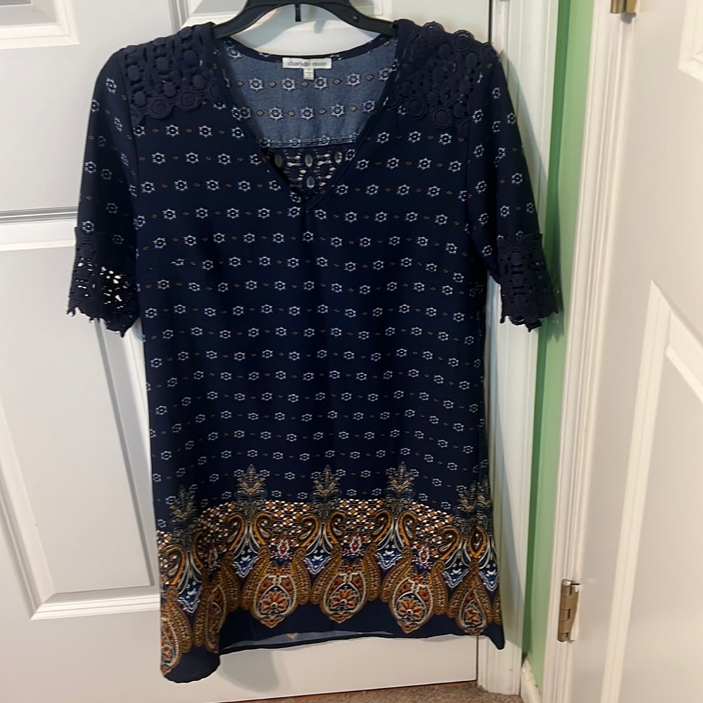 Charlotte Russe size small navy dress